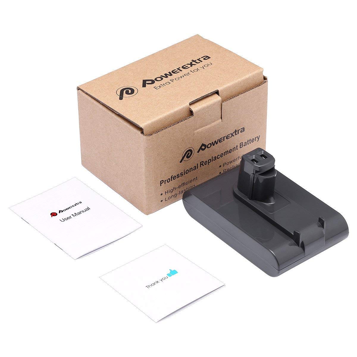 Powerextra 22.2V 3000mAh Dyson DC35 Replacement Battery for Dyson DC31 DC34 DC44 (Not Fit Type B, DC44 MK2) 917083-01 Handheld Vacuum Cleaner