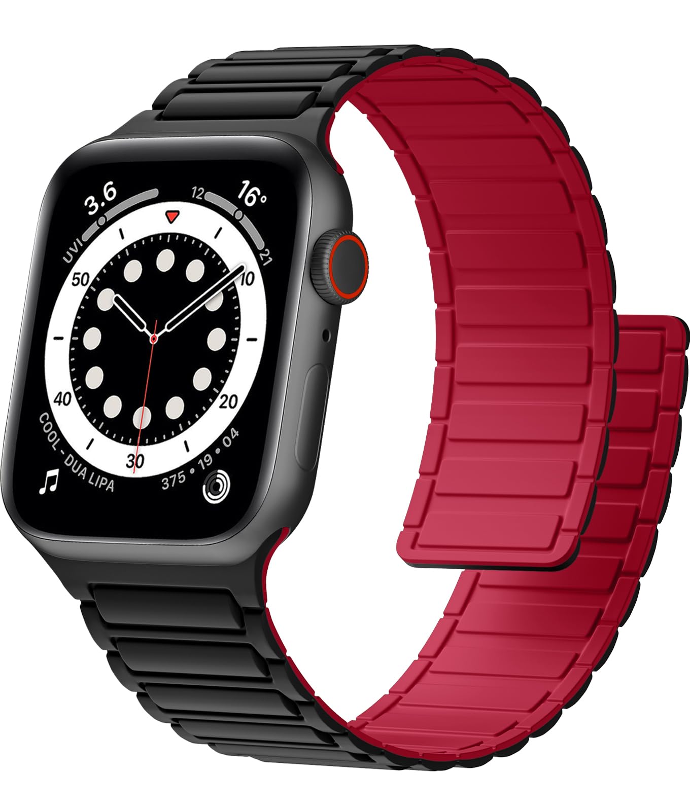 CeMiKa Compatible with Apple Watch Strap 42mm 40mm 41mm 38mm Women Men, Silicone Magnetic Sport Loop Replacement Bands for iWatch Series 10 9 8 7 SE 6 5 4 3 2 1