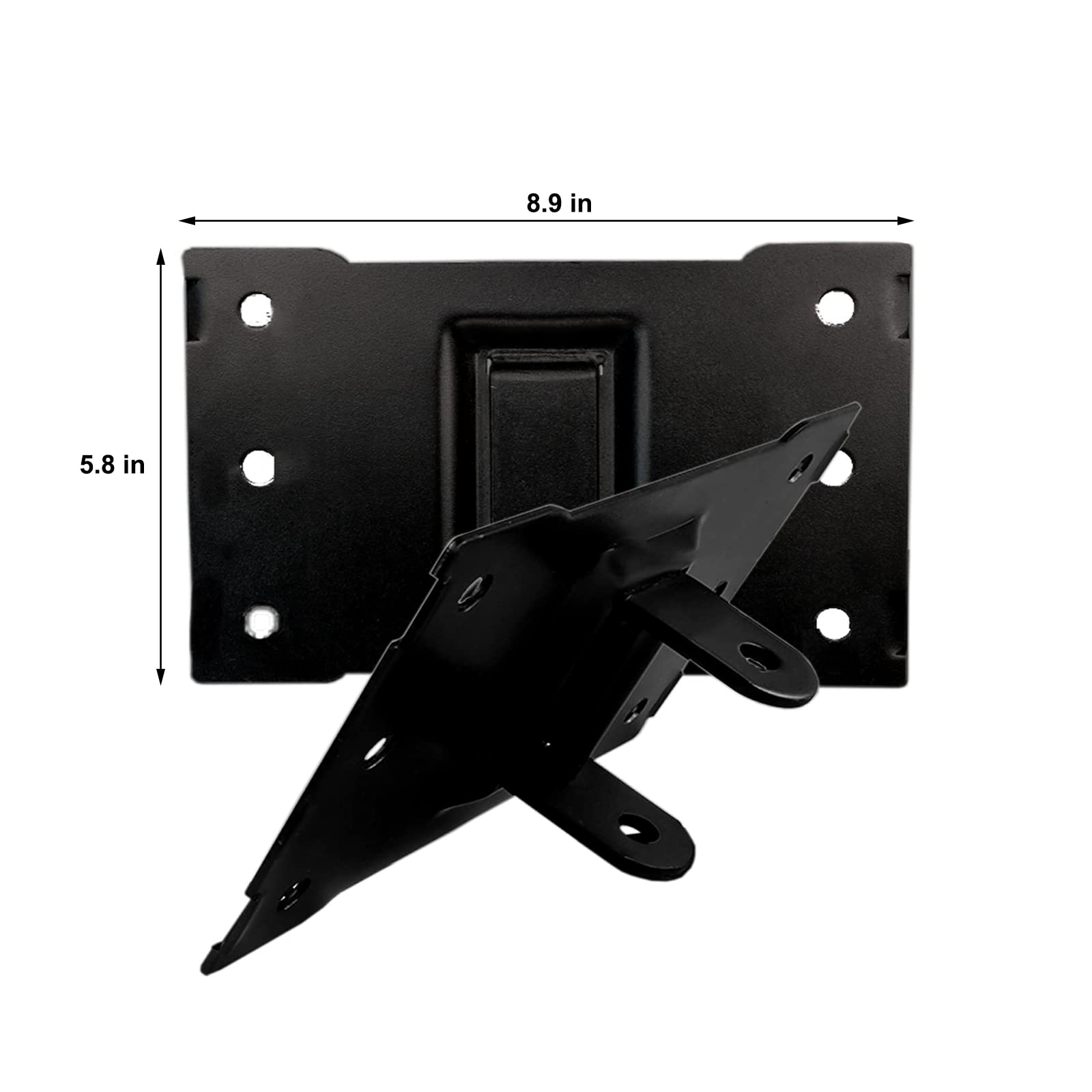 HW-339 Wall Mount Speakers Brackets Support up to 100lbs Swivel & Tilt, PA Speaker Wall Mount for Large Speakers, Mounting Screws Hidden(2 Packs, Black)