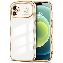 Hython for iPhone 12 Case Cute Curly Wave Frame
