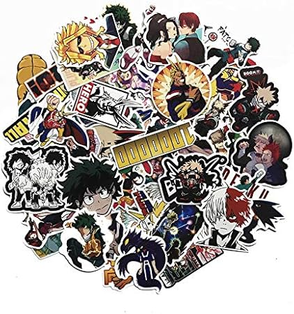 Amazon Us Style 73枚 僕のヒーローアカデミア ステッカー 防水 耐水 シール 車 詰め合わせ シール ステッカー おもちゃ