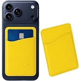 Wallaroo Premium Leather Cell Phone Wallet Stick On - Phone Wallet and Card Holder for Women and Men - Durable with Non-Slip Lining Secures Up to 3 Cards