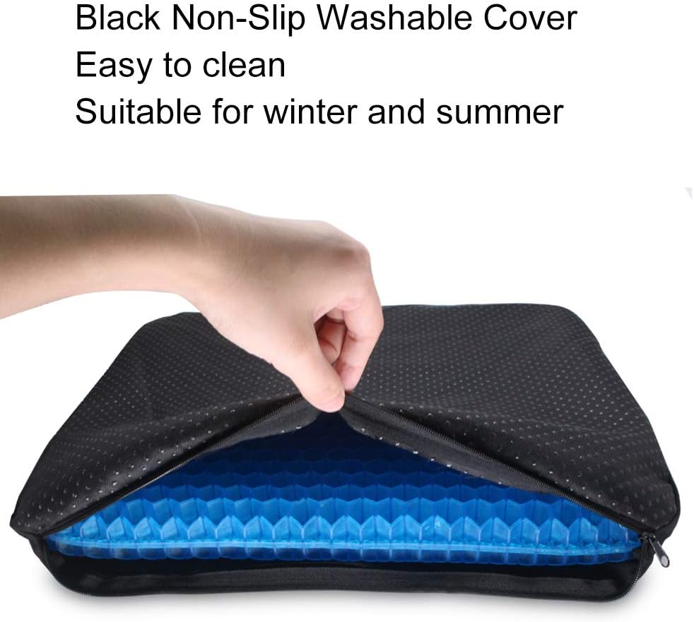 Puzzle Gel Seat Cushion Ventilation Breathable Gel Seat Cushion Body Pressure Dispersion Butt Pain Relief Healthy Seat Cushions for Office Chairs Wheelchair Truckers : Office Products