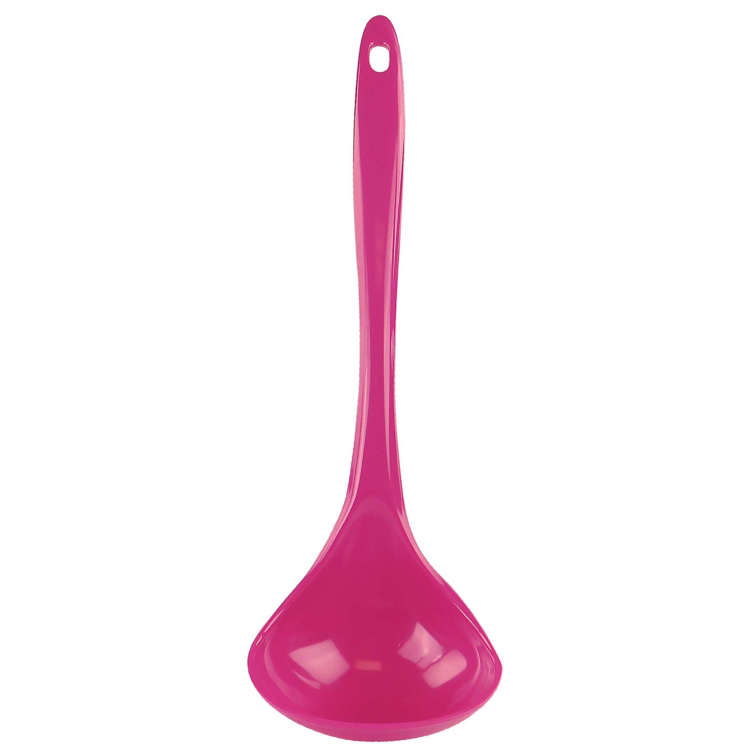 Reston Lloyd Melamine Soup Ladle Kitchen Premium Quality Utensil with Heat Resistant Ergonomic Handle Durable BPA-Free Plastic, Magenta