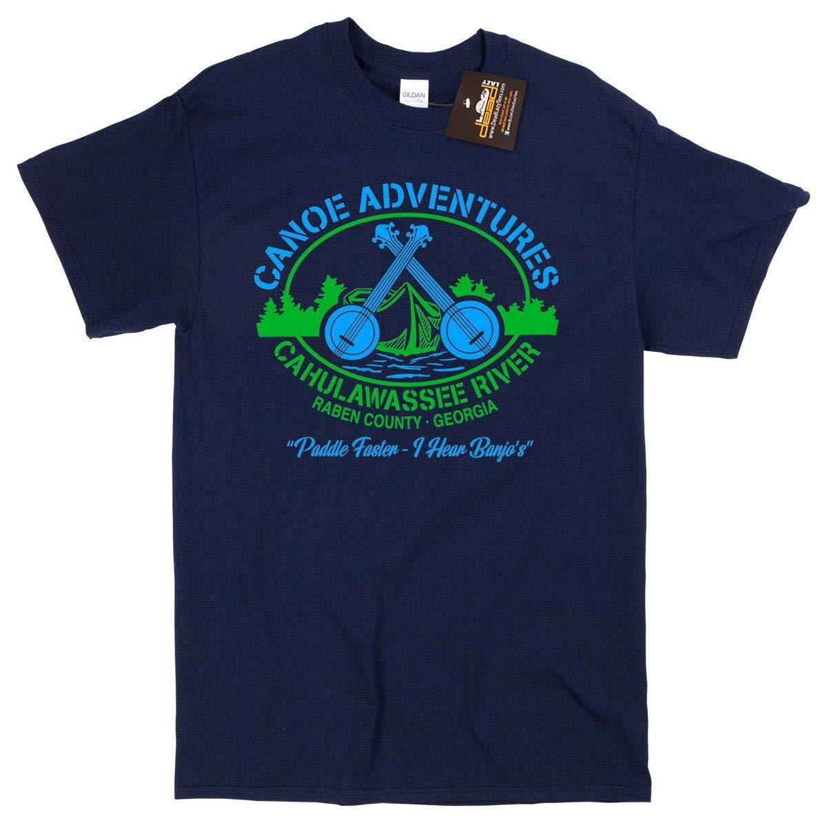 Deliverance Inspired Film T Shirt Canoe Adventures Banjo S Retro 70 S