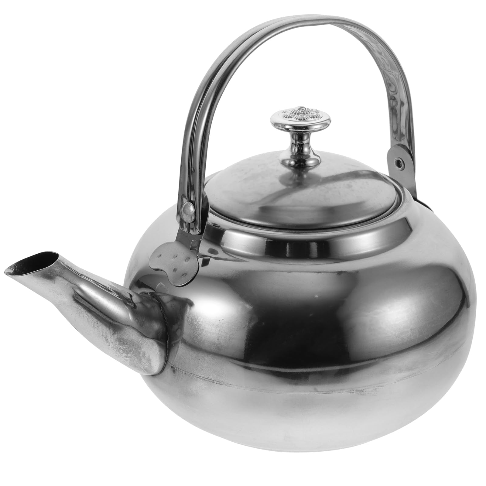 Photo 1 of ***VERY THIN & LIGHTWEIGHT***Hemoton Stainless Steel Tea Kettle with Infuser 40Oz Stove Top Water Kettle for Home and Outdoor Use Non-Magnetic Whistling Small Tea Pot***VERY THIN & LIGHTWEIGHT***