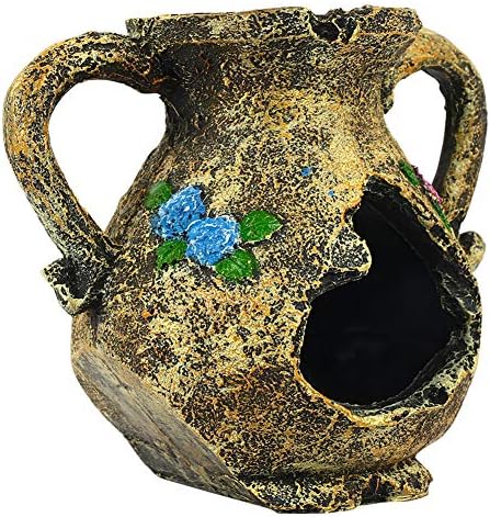 SKAISK Aquarium decoration, Water cylinder decoration,Crystal shrimp nest, hermit crab nest, binaural vase