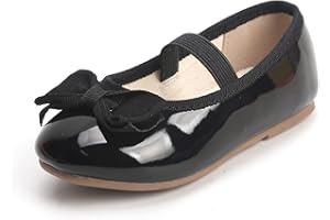 THEE BRON Toddler/Little Girl Mary Jane Flats Princess Dress Shoes