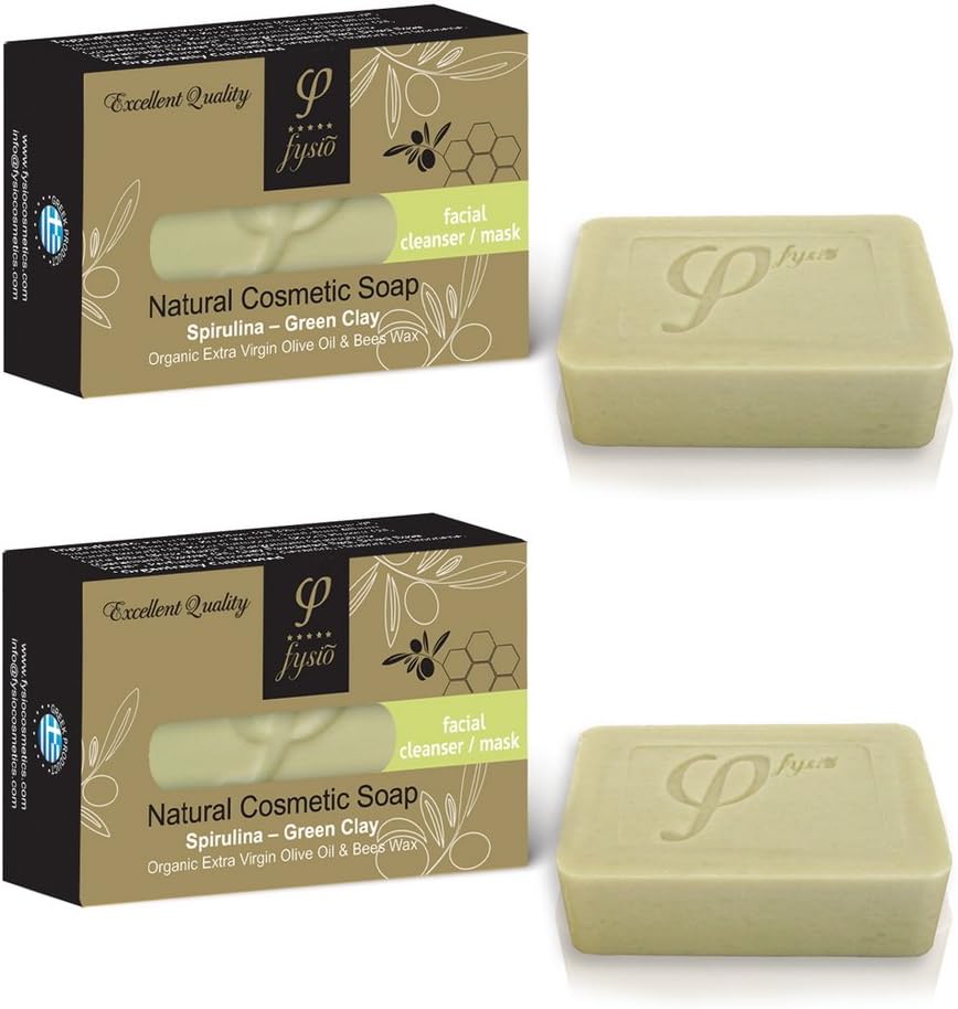Olive Oil Soap Bar For Face - Facial Cleanser 100gr (Pack Of 2)