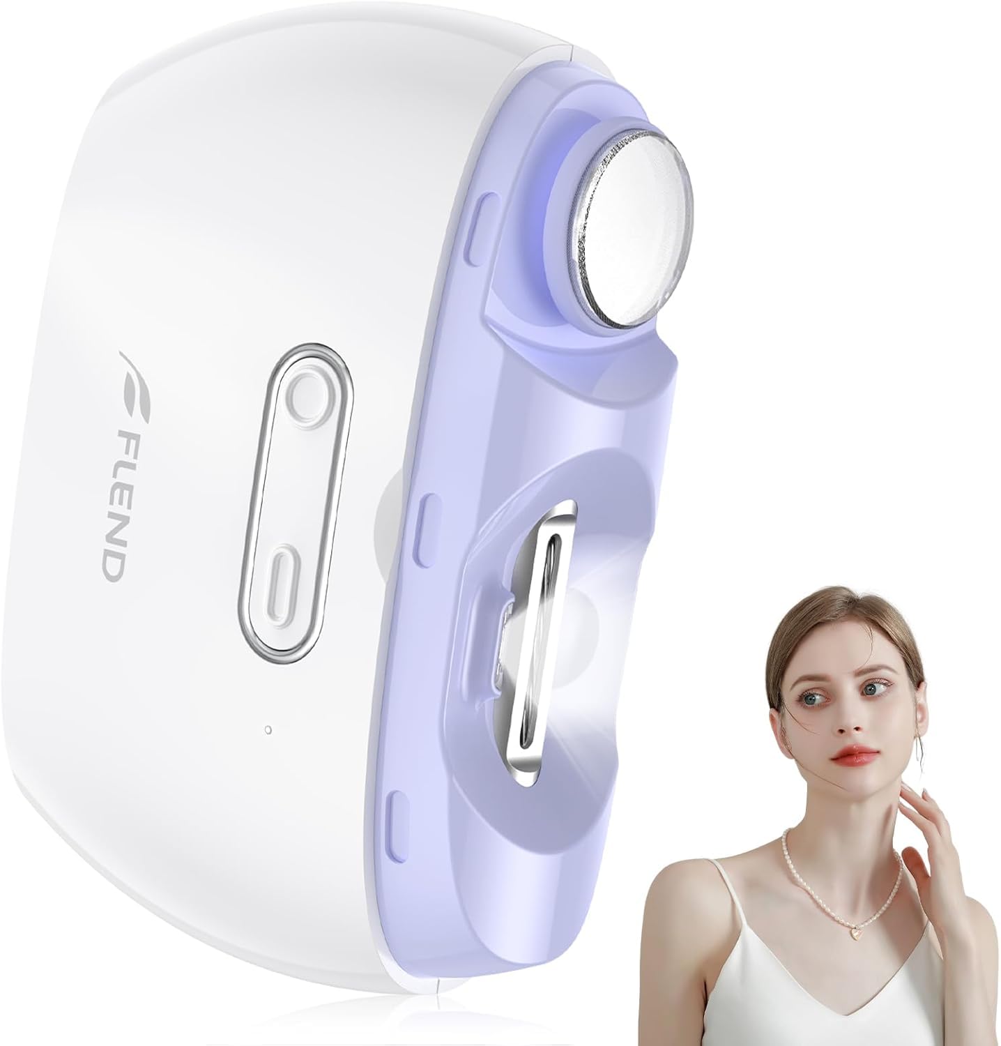 Photo 1 of Electric Nail Clipper,2-in-1 Automatic Nail Clipper,Electric Nail Grinder,40DB Baby Nail Trimmer,LED Light Electric Nail Trimmer for Baby,Kids,Adults,Seniors,Manicure Set,Baby Nail Kit Portable White