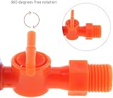 ChgImpos 3/8" Flexible Coolant Pipe Hose Round Nozzle Adjustable Plastic for view 3