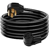 10 FT Dryer Extension Cord 4 Prong Canada, 10 Feet Nema 14-30 Extension Cable for Level 2 EV Charging, 30Amp 14-30P Male to 1