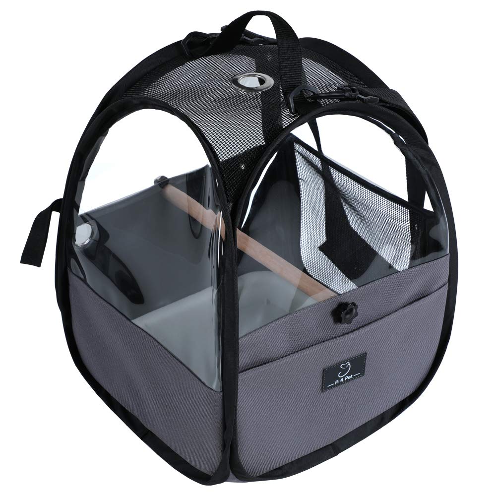 A4Pet Bird Travel Carrier Parrot Carrier Transparent Breathable Bird
