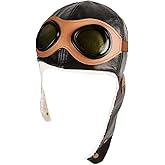 Wowlife Pilot Aviator Fleece Warm Hat Cap with Earmuffs for Kids Toddlers Black