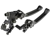 HIAORS Black Chrome Clutch Brake Lever for 22mm 7/8 inch Handlebar 110cc 125cc 140cc TTR 125cc SSR Xmotos Apollo 125 Pit Dirt Bike Motorcycle