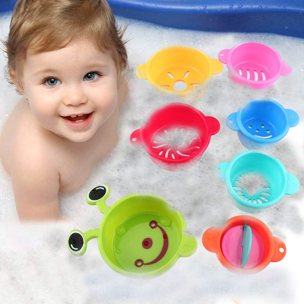 Stacking Cups Early Educational Toddlers Toy Bathtub Toys for Kids Baby
