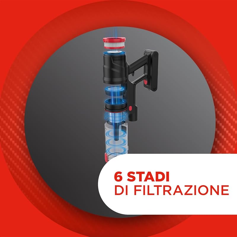 Forzaspira ActiveFlex SR350, Scopa Elettrica Ricaricabile Senza Fili