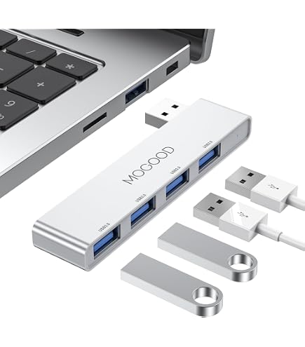 Energy Mini Hub USB 3.0 / 2.0 A 3 Porte &ndash; Sdoppiatore Per PC, Macbook, Notebook UH1, 55mm