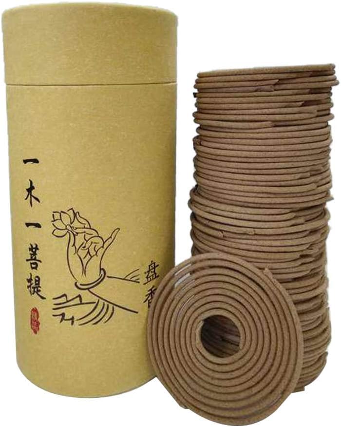 Taotenish 120pcs/box Spiral Incense Coils Buddhist Incense Natural Spiral Coil Incense - Sandalwood