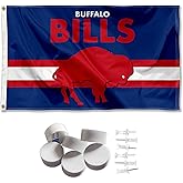 Buffalo Bills Throwback Retro Vintage Banner and Tapestry Wall Tack Pads