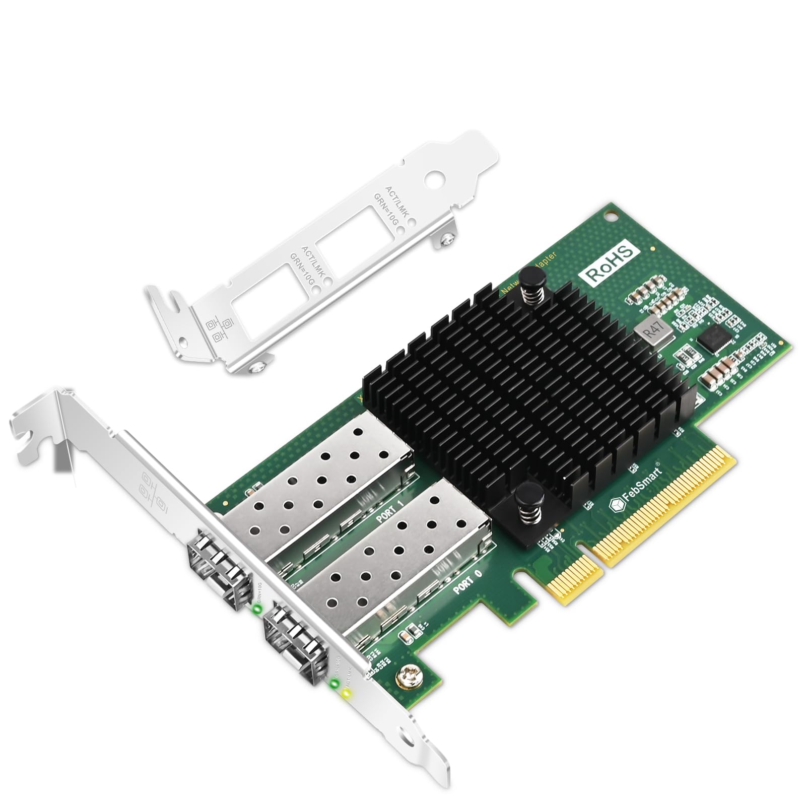 Mua FebSmart PCIE X8 Interface to 2X 10GbE SFP+ Fiber Port Converged ...