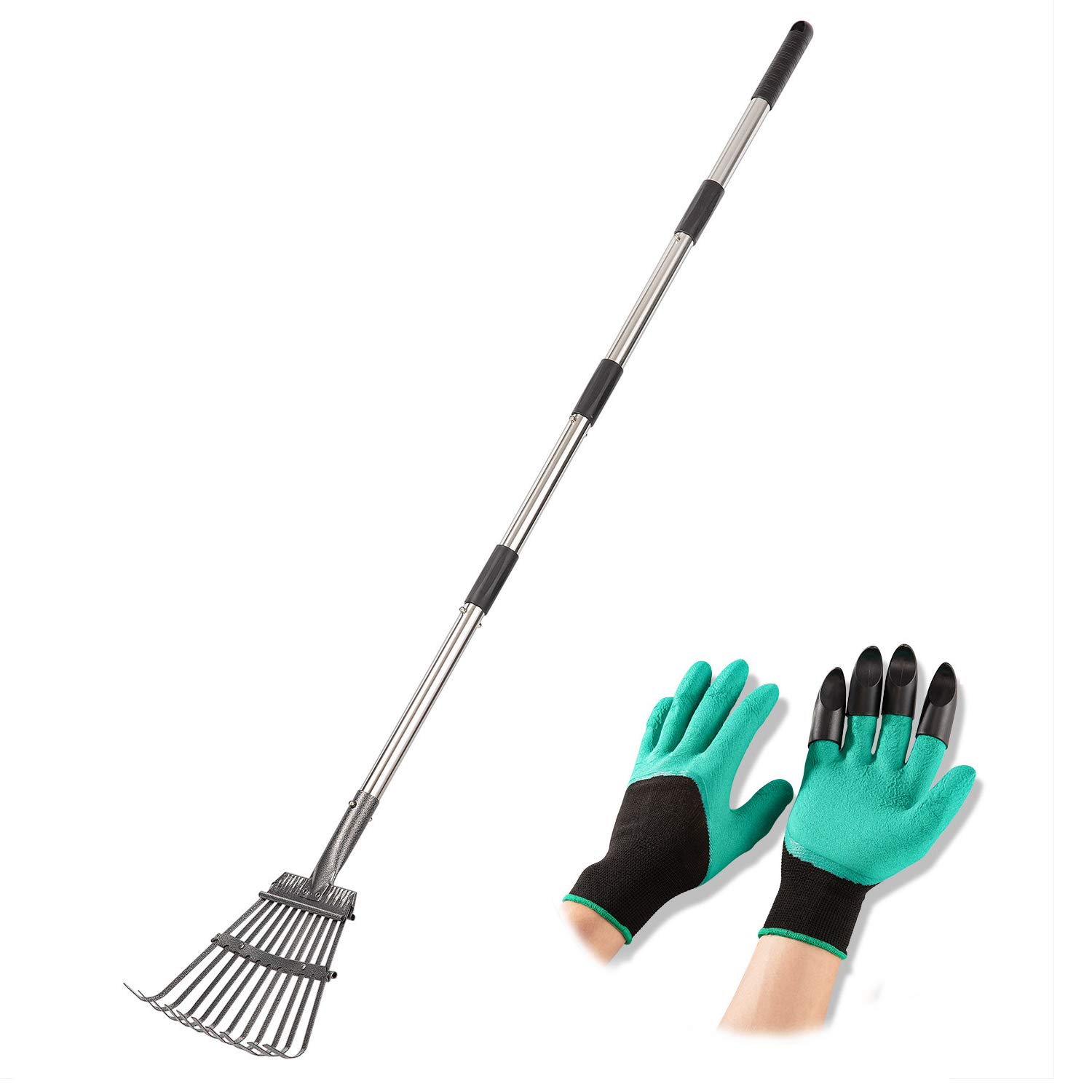 Garden Rake -Small Leaves Rakes for Gardening