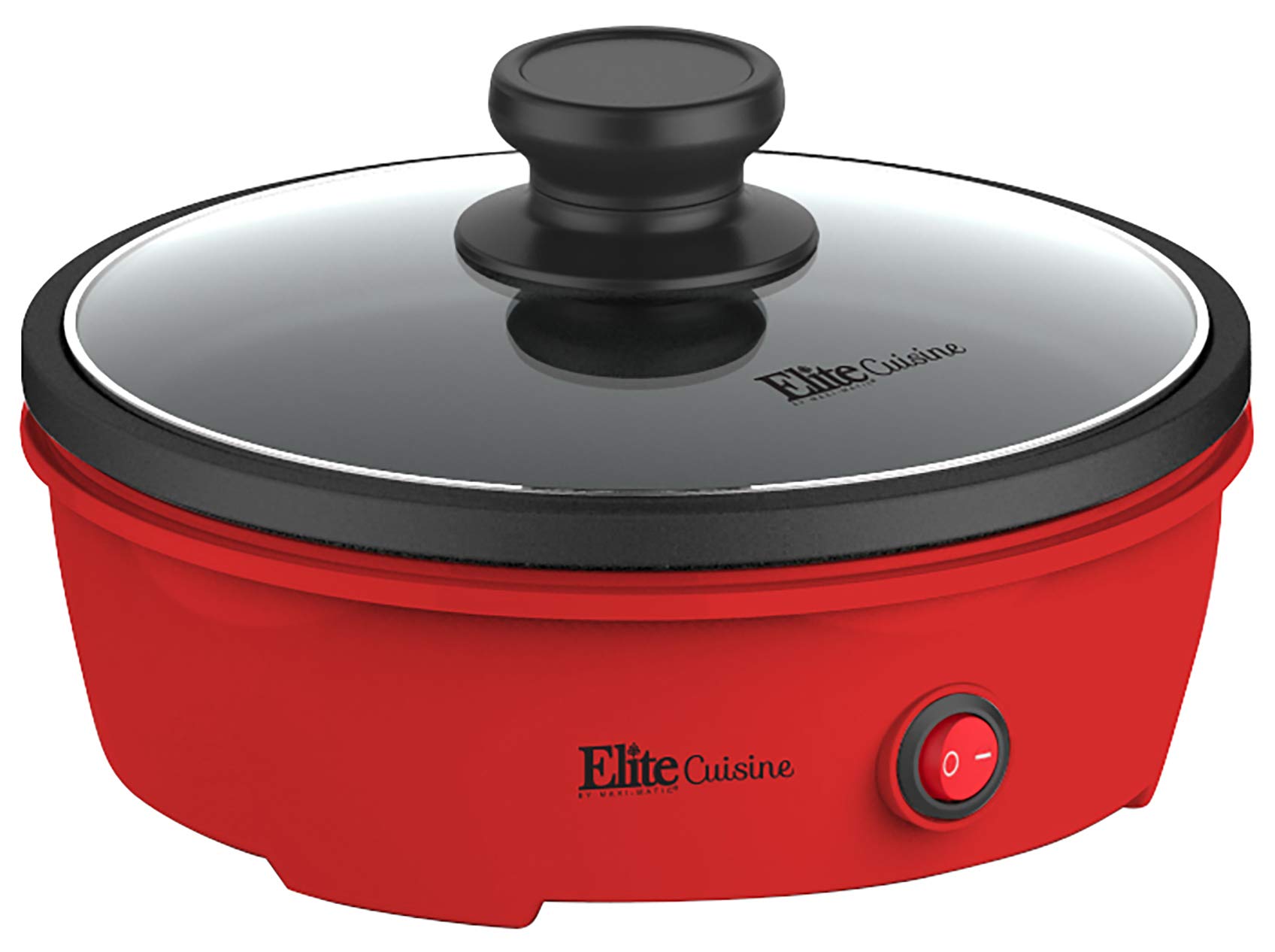 Elite Gourmet Personal Nonstick Stir Fry Griddle Pan Nonstick Electric