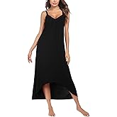 Ekouaer Women's Sleeveless Long Nightgown Full Slip Nightdress Soft Sleepdress V Neck Nightshirt