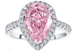 Vakoada.Hc 4.5 Carat Classic Radiant Cut Engagement Ring, 5A CZ Created Sapphire Promise Ring,925 Solid Sterling Silver Plating 18K White Gold Wedding Ring for Women, Anniversary Ring Gift for Her