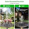 Gocheer Upgraded Solar Fountain, 3.5W 9V Bird Bath Water Pump Free-Standing Floating Solar Powered Fountain Pump with…