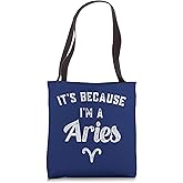 Aries Zodiac Sign Tote Bag