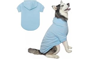 BINGPET Dog Hoodies - Fleece Lined Fall Dog Puppy Sweatshirt Soft Warm Sweater Winter Hooded Clothes for Small Medium Large Dogs & Cats