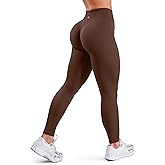 Sogetdo Yoga Leggings for Women Hidden Scrunch Butt Non See Through High Waisted No Front Seam Athletic Gym Workout Pants