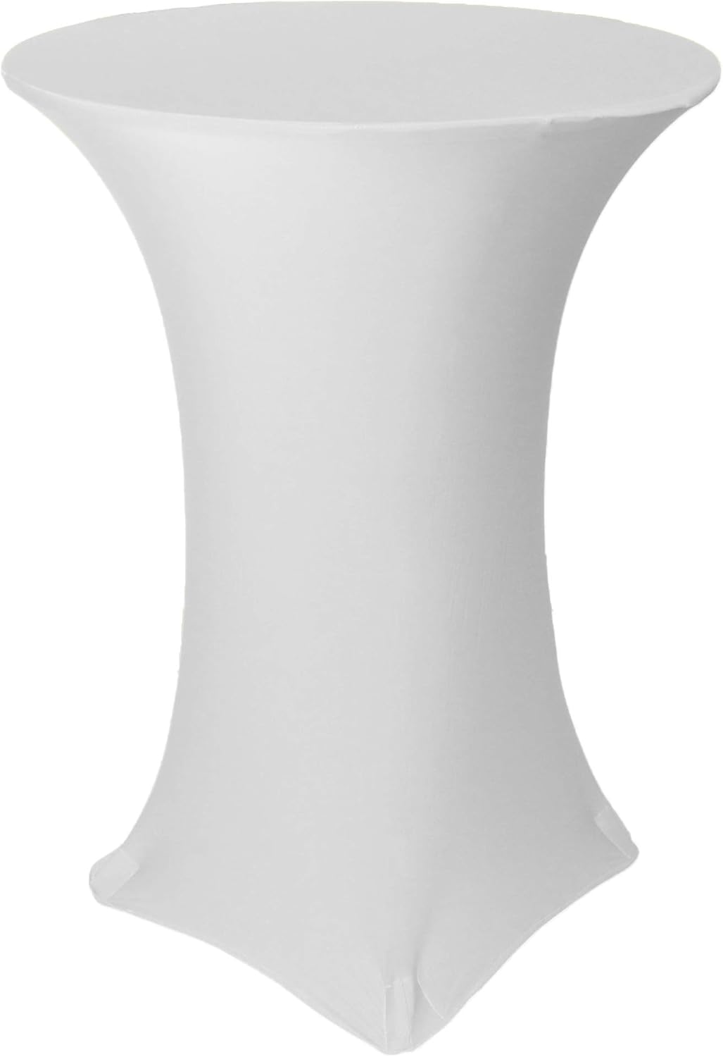 Amazon Com Your Chair Covers 30 Inch Highboy Cocktail Round Stretch Spandex Table Covers White Kitchen Dining