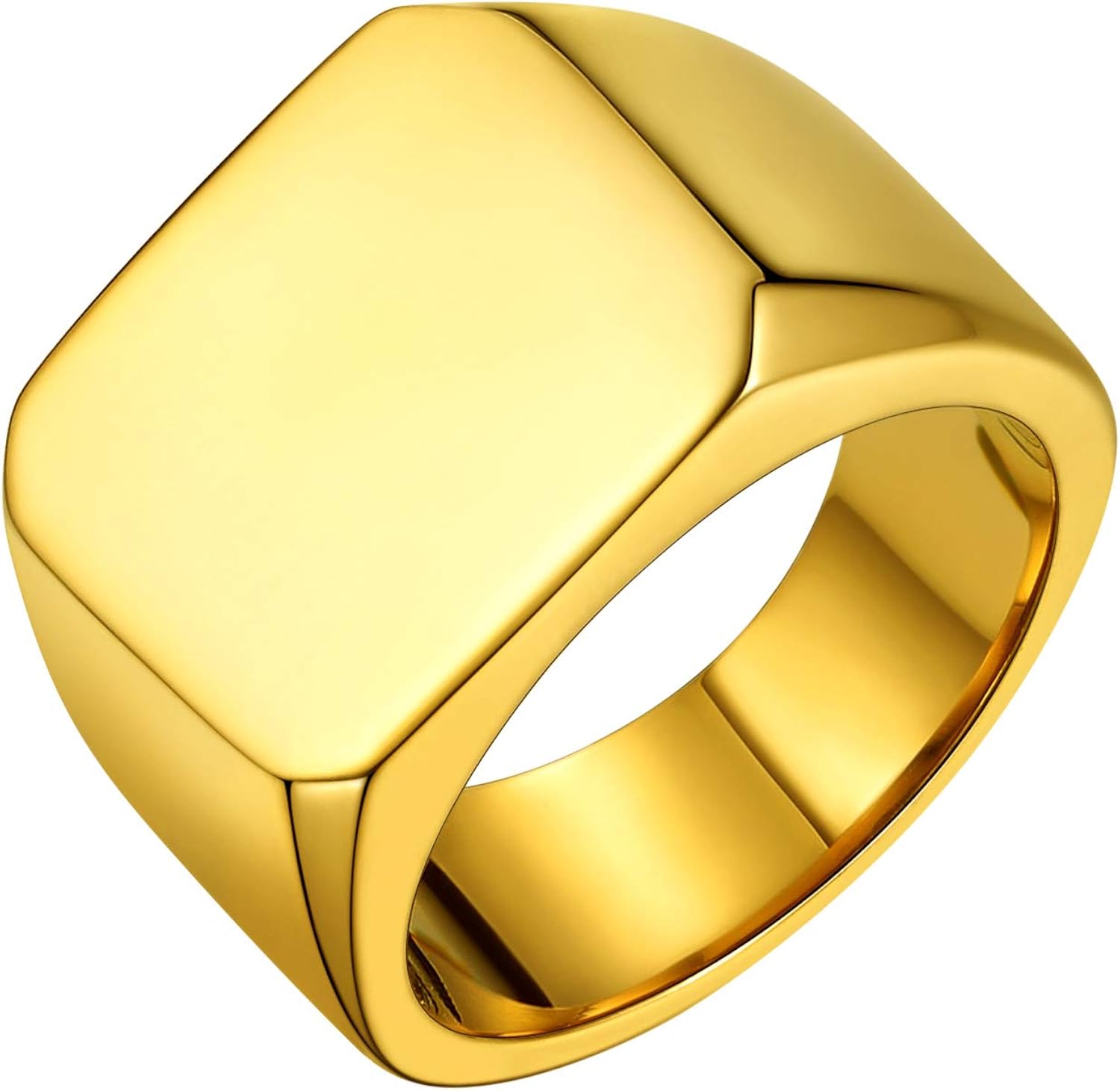 Amazon Prosteel 印台 指輪 リング メンズ 316lステンレス 16号 鏡面仕上げ アレルギー シンプル ヒップホップ かっこいい 記念日 誕生日 プレゼント 男性 アクセサリー リング 通販