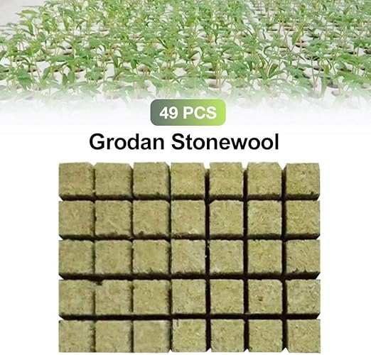 Blueyouth Hydroponics Cutting Cubes Tray Rock Wool Soilless