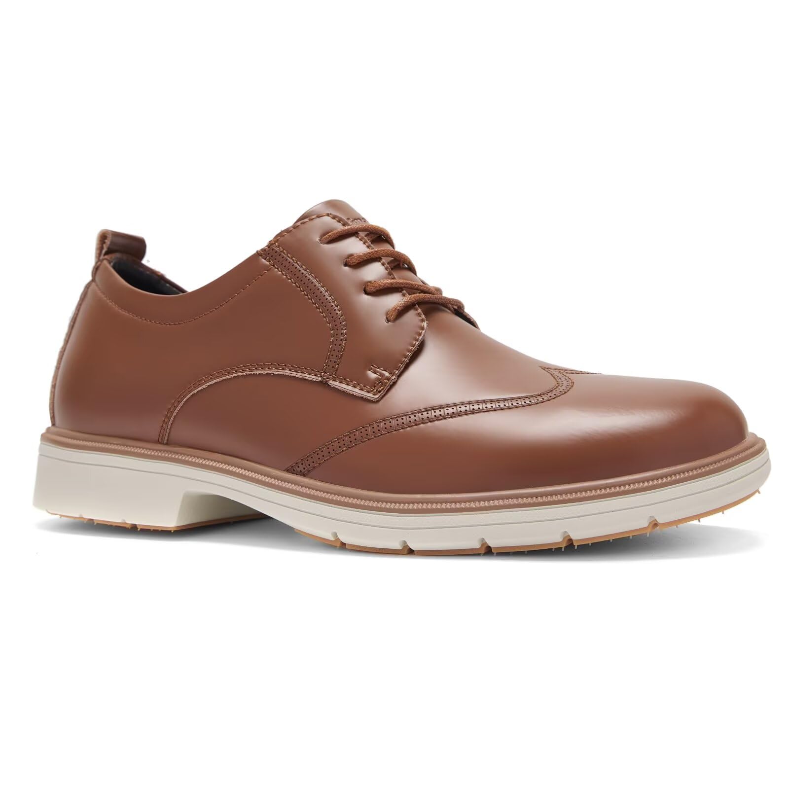 Photo 1 of *USED*
Men's Orthopedic Leather Dress Walking Shoes: Arch Support Heel Spur Cushioning Orthotics Fashion Wear House Cap Oxfords, Adjustable Fit Lace Up Plantar Fasciitis Gowalk Sneakers Dark Brown Size 8