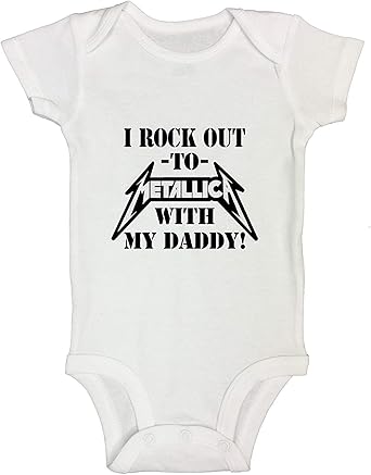 metallica baby onesie