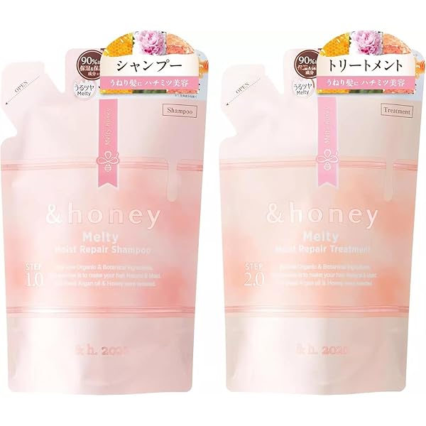 Amazon.com : &-honey Melty Moist Repair Shampoo Only Refill, 350ml