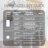 SPRICA Round Jacquard Tablecloth 160cm White Heavyweight Water Resistant view 5