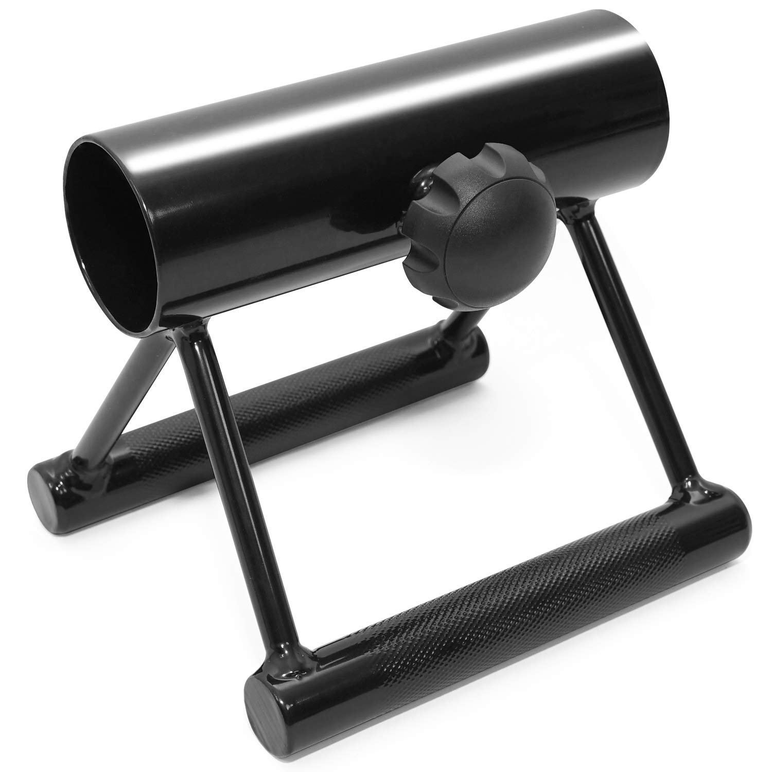 Yes4All FLKJ Deluxe T-Bar Row Platform – Full 360° Swivel & Easy to Install – Fits 2.5 cm Standard and 5 cm Olympic Bars, L. Knurl Handle