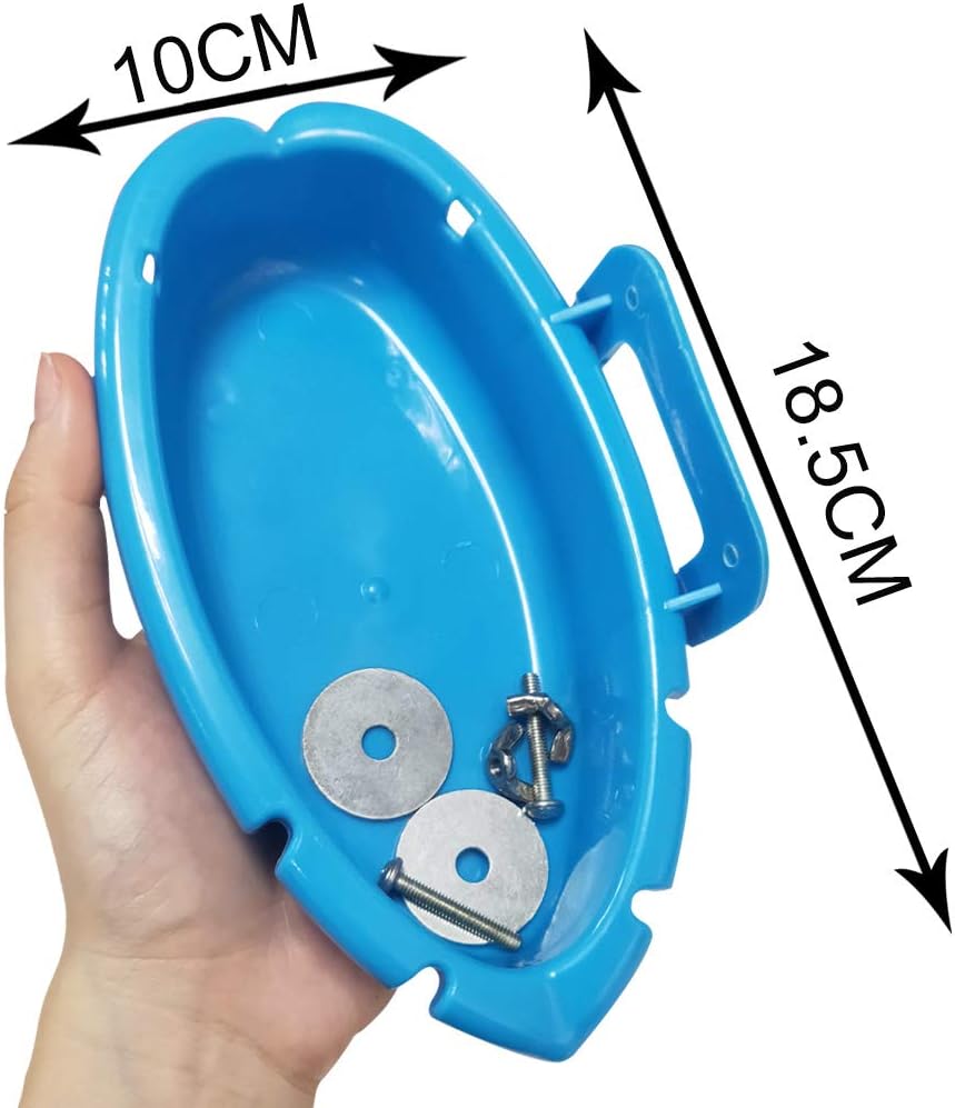 cakefly Bird Bath for Cage Bird Water Bowl Budgie Bath Tub Bird Food Feeder Shower Tray Parrots Bathing Tubs Budgie Toys Accessories for Small Birds Parakeet Canary Lovebirds Finch (Bath Tub) - Image 3