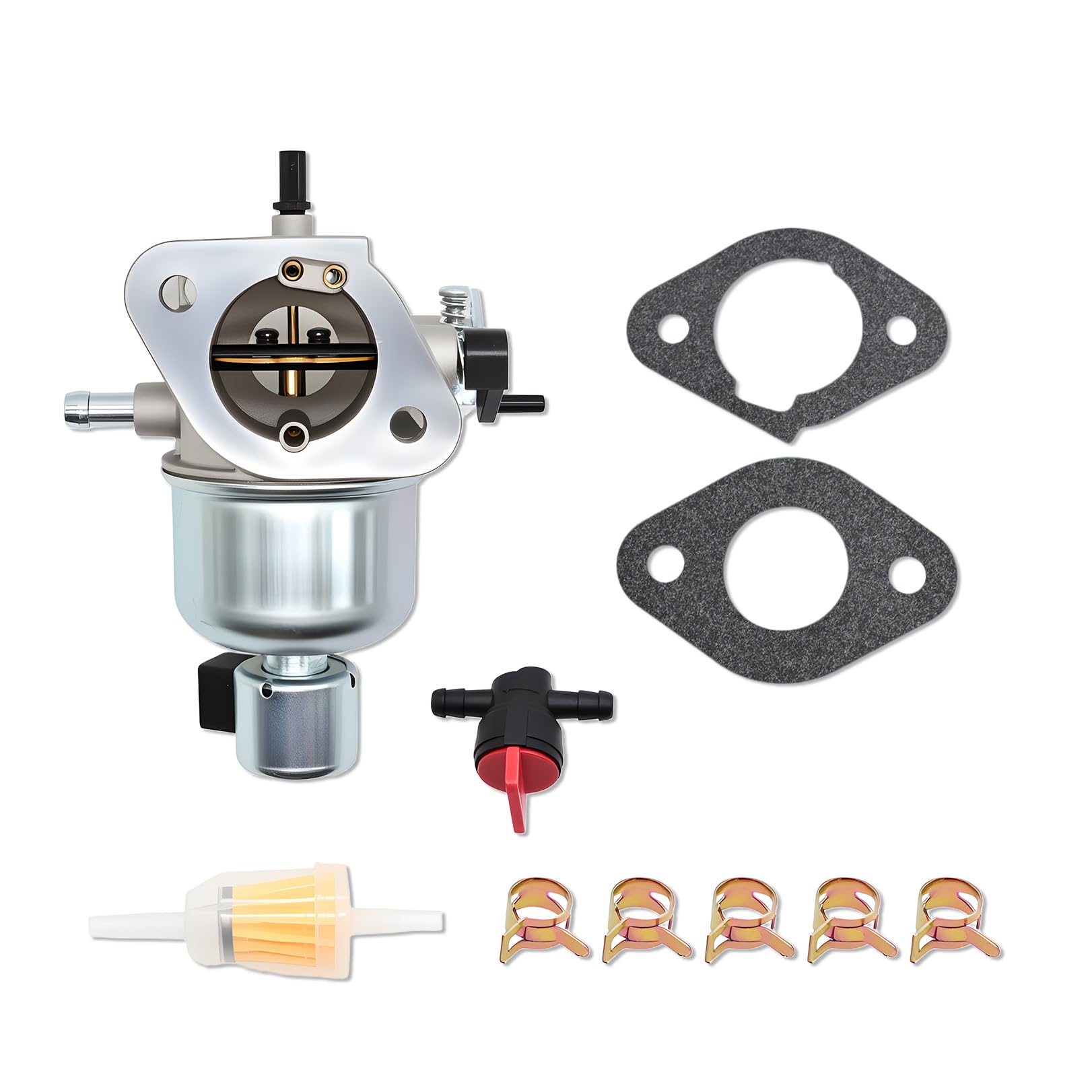 Photo 1 of 15004-0827 Carburetor with Gasket Compatible with FS600V FR600V 18.5HP Vertical Engine 15004-7053