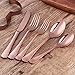 20-Piece Rose Gold Flatware Silverware Set, Bisda Stainless Steel Cutlery Sets, Multipurpose Use for Home, Kitchen, Restaurant, Hotel Tableware Utensil Service for 4 …