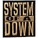 System of a Down heavy metal punk rock band Iron On Patches Gold # WITH FREE GIFT