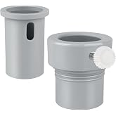 Dinlon Pool Umbrella Pole Stabilizer, Pool Umbrella Adapter for Single-Threaded Baja Deck Pools Sleeve, 1.5" &amp; 1.35" Patio Umbrella Sleeve for Pools Umbrellas for Inside of Pool-Deck, Gray