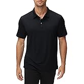 MIER Mens Polo Shirts Dry Fit Short Sleeve Performance Golf Shirt Moisture Wicking Athletic Casual Collared T-Shirt