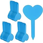 HARFINGTON 200pcs Plastic Plant Labels 3.26" x 1.97" Reusable Waterproof & Sun-Proof Garden Tags for Nursery Potted Herbs Flowers, Light Blue