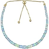 OdrillionGems Natural Ethiopian Opal Gemstone Bolo Bracelets, Plain Beads, 14K Gold Plated, 925 Sterling Silver Jewelry, Adjustable, Handmade, Birthday, Gift for Women, Size 10" Inches