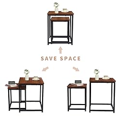 Vipush Nesting Tables Coffee Table Set of 2 - End